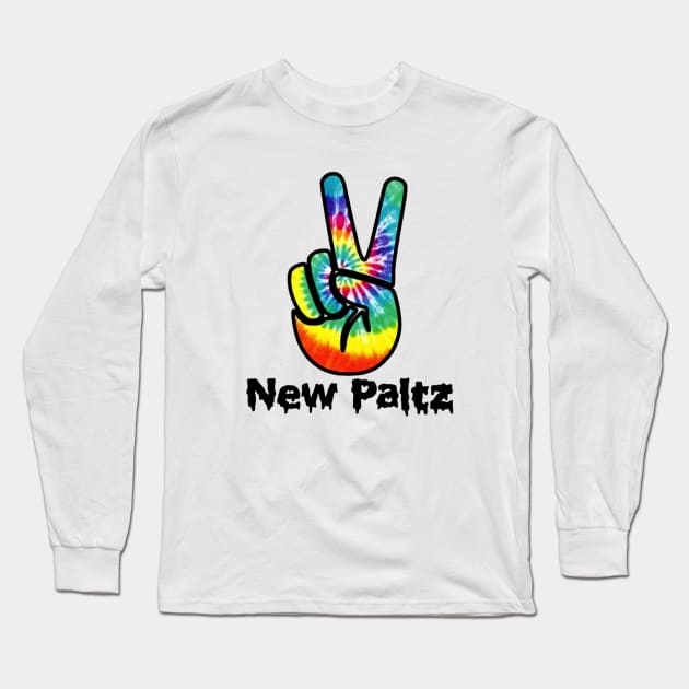 New Paltz Drippy Peace Sign Long Sleeve T-Shirt by lolsammy910